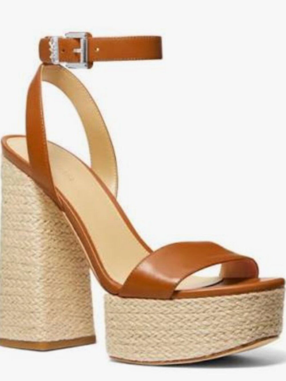 MICHAEL Michael Kors Women's Ashton Platform Sandals Luggage Brown size 7